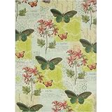 Cavallini Butterfly Ephemera Decoupage Gift Wrap Paper, Three