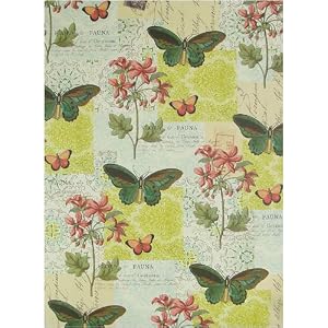 Cavallini Butterfly Ephemera Decoupage Gift Wrap Paper