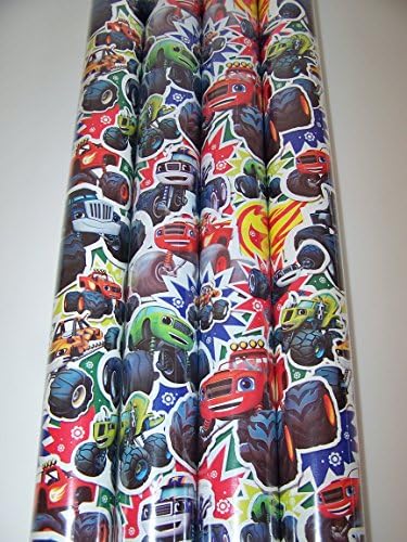 Blaze and the Monster Machines wrapping paper Christmas Wrapping Paper - 70 sq ft!