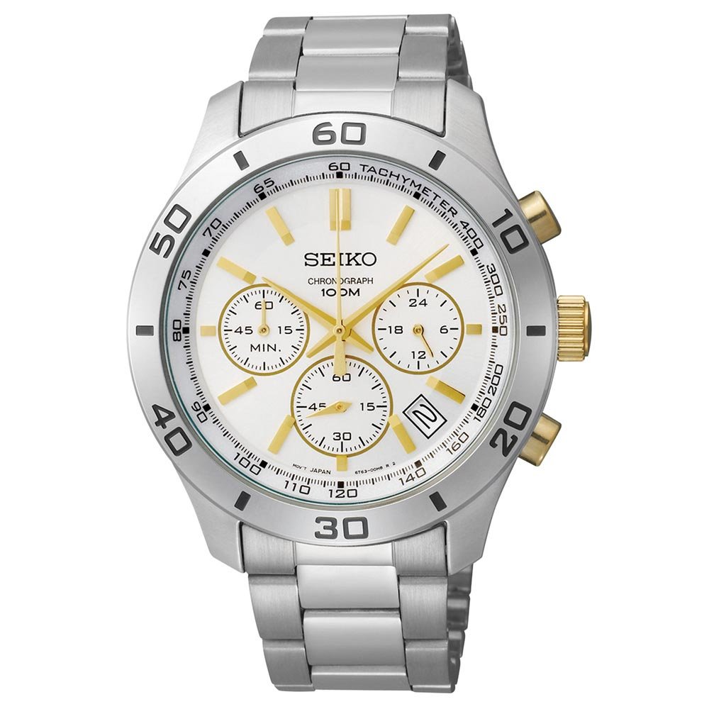  Seiko 3-Hand Chronograph with Date Men's watch #SSB075