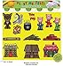 Playtime Felts Three Little Pigs Story Set for Flannel Board - Uncut