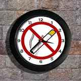 No Smoking Sign/Logo Clock For Office, Restaurants