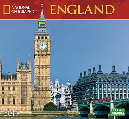 England National Geographic 2016 Wall Calendar