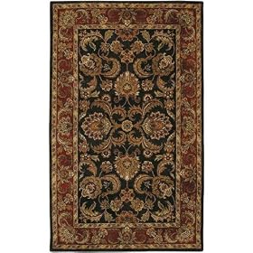 Maratha Rug 9'x13' Black red by Home Decorators Collection