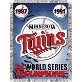Minnesota Twins MLB World Series Commemorative Woven Tapestry Throw (48"x60")