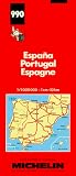 Espagne, Portugal. Carte numéro 990, échelle 1/1000000
