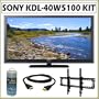 Sony Bravia� W-Series KDL-40W5100 40-inch 1080P 120HZ LCD HDTV + Wall Mount Accessory Kit