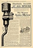 IMAGE OF 1906 Ad Warner Auto-Meter Speed Distance Miles Auto Car - Original Print Ad