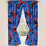 Marvel Ultimate Spiderman Spider-Man Panels Drapes Curtains, Set of 2, 42" x 63" each