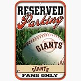 San Francisco Giants Baseball Style Reserved Parking Sign