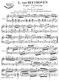 Beethoven 8 Variations on the Trio 