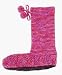 Red Carpet Studios 60202 LuckyMuks Knit Slippers - Variegated Red-Purple-Violet - Set...