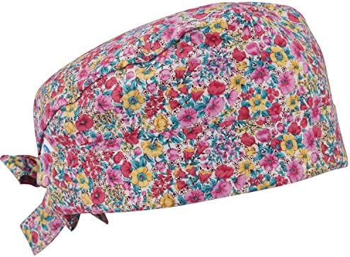 Guoer Scrub Cap Tieback Hat Srugical Cap One Size Purple