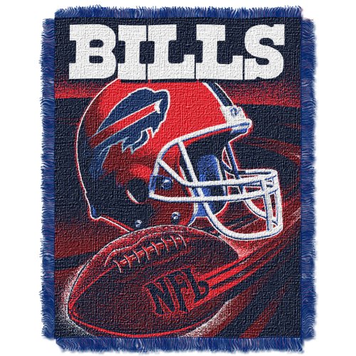 NFL Buffalo Bills 48-Inch-by-60-Inch Jacquard Acrylic Throw
