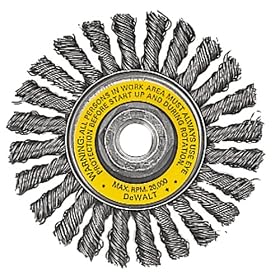 DEWALT DW4930 4 x 5 8-11 Full Cable Twist Wire Wheel Carbon Steel .020 by DeWalt