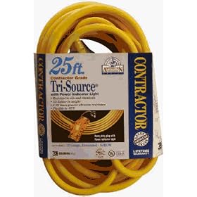 Coleman Cable #03497 25' 12 3 Yellow Power Block by COLEMAN CABLE INC
