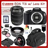 Best Price Canon EOS Rebel T3i SLR Digital Camera Kit with Sigma 18-200mm f/3.5-6.3 II DC Lens + Huge SSE Lens Accessory Package