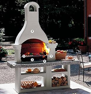 barbecue diva en pierre avec four acier inox
