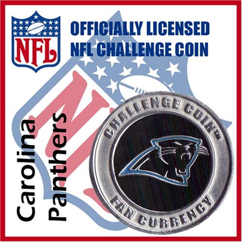 Carolina Panthers NFL Football Helmet Challenge Coin Poker Card Guard with Air Tite Holder