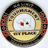 1ST Place Poker Guard Tournament Coin