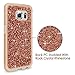 S6 Case, Galaxy S6 case, Cellularvilla [Slim Fit] [Hybrid] Luxury Bling Jewel Rock Crystal Rhinestone Diamond Case [Shockproof] Dual Layer Protective Cover for Samsung Galaxy S6 (Rose Gold)