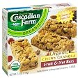 Cascadian Farms Organic Chewy Granola Bars, Fruit & Nut, 6-Count Boxes (Pack of 6)