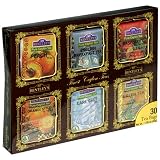 Bentley's Finest Teas Assorted Sampler Pack, 30-Count Packages (Pack of 4)
