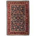 Mashad Rug Collection - Black/ Burgundy (Rectangle)