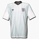 1986 England Retro Jersey + No.10 - White/Navy