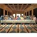 Black Last Supper Religious Jesus God Art Poster Print - 16" X 20"