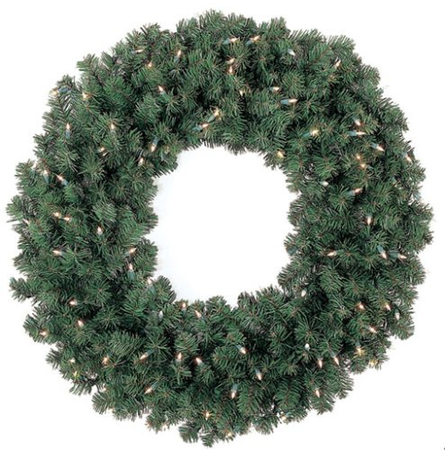 Bethlehem Indoor/Outdoor Multi-Color Mini Lamps Pre-lit 36 Inch Sierra/Chesapeake Christmas Wreath