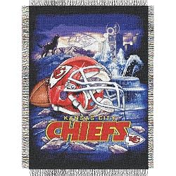 Kansas City Chiefs NFL Woven Tapestry Throw (Home Field Advantage) (48x60")"