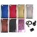 Apple iPod touch 4th Generation (6 colors) water drops hard cases Kit with USB cable + Car Charger + Wall Charger *GOLD Color case is not available*