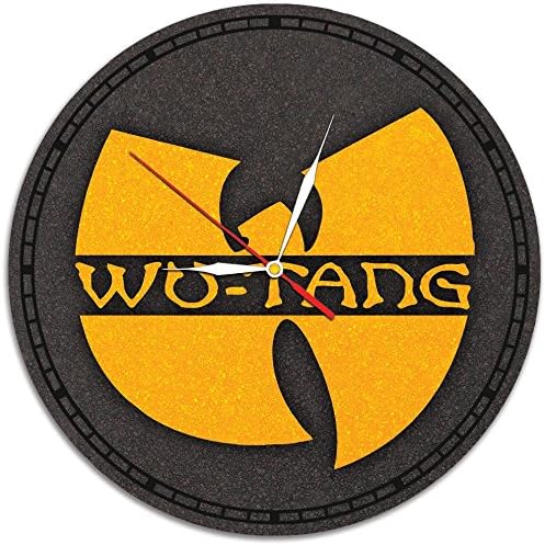Wu-Tang Clan Decal Waterproof Color Modern Sticker Wall Clock - Decorate your home with Colored Hip Hop Art - Best gift for men and women, friend, girls and boys - Win a prize for a feedback