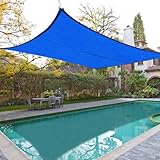 18x18 Blue Square Sun Shade Sail Canopy Cover Top Garden Lawn Pool Patio Outdoor