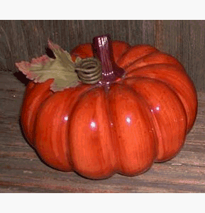 6.5 inch Ceramic Pumpkin Halloween Decoration (B234)