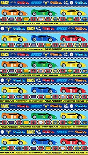 1 Yard Speedway by Deborah Edwards Northcott Studio 100% Cotton Fabric Race Car Stripe 20407 45