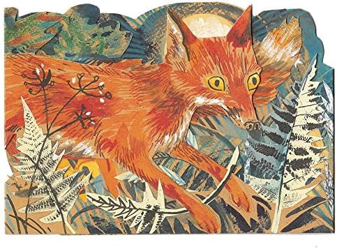 Mark Hearld's Menegerie Midnight Fox Greeting Card