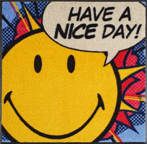 Fu&szlig;matte Smileys - Have a nice day 115x115 cm Preisvergleich