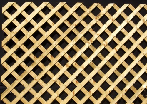 Diagonal Heavy Duty Treated Yellow Pine Wood Lattice in a 40/pack with Freight included [CAPITOL CITY LUMBER]