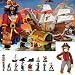 Melissa & Doug Pirate's Bounty Floor Puzzle with Pirate Toob Set of 3 Items