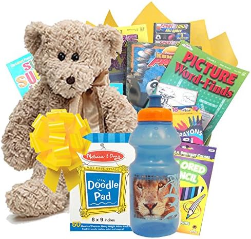 Gifts Fulfilled Big Hugs Kids Puzzle Books Gift Basket with Activity Books
