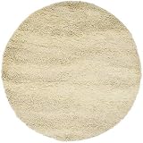 Berkley Ivory Shag Round Rug