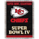Kansas City Chiefs NFL Super Bowl Commemorative Woven Tapestry Throw (48x60