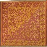Patina M706 Persian Outdoor Rug, Tangerine, 6 Feet by 9 Feet
