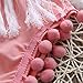 Baby Girls Halter Backless Splice Tassels Pompom Bodysuit