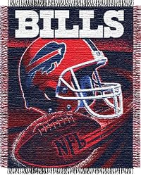 BUFFALO BILLS 48"x 60" Triple Woven Jacquard KNIT THROW BLANKET