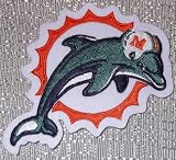 NFL Football Miami Dolphins Logo Crest Embroidered PATCH