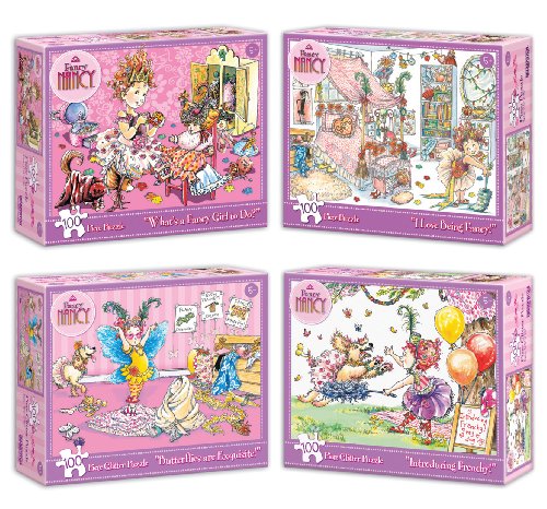 Image of Fancy Nancy Glitter Puzzles - Series 1 (Pack of 4)
