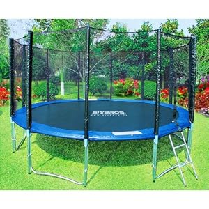SixBros. Sport - Sixjump 4,30 M Ø Professional Trampoline de jardin - TS430/150 - Filet de sécurité | Échelle | Housse de protection | Certifié par Intertek / GS